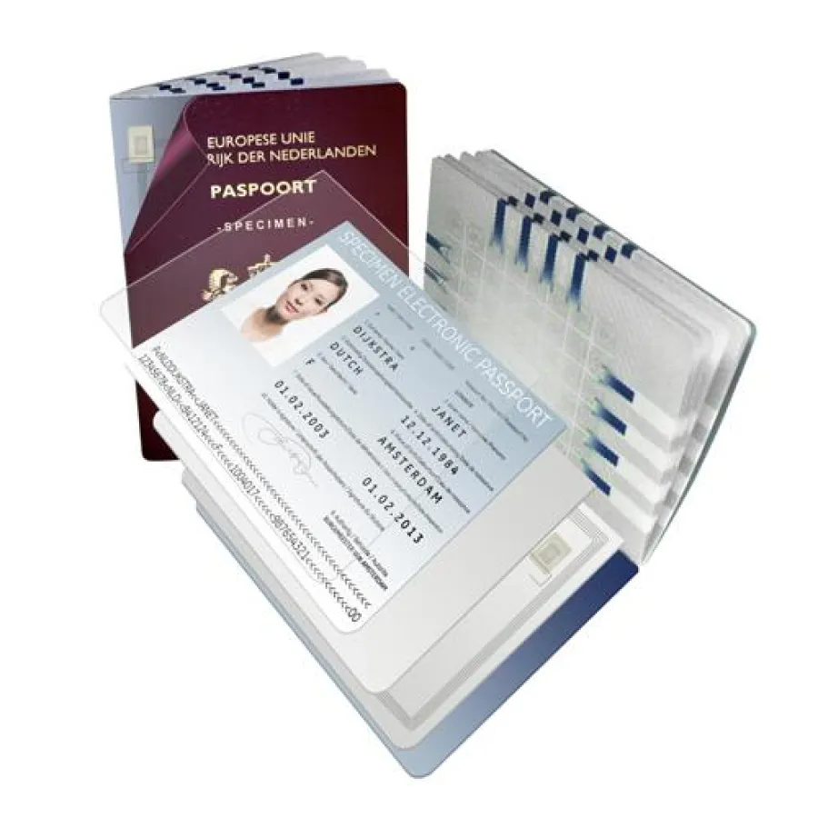 Beispiele von ID-Karten mit den erforderlichen mehreren Schichten