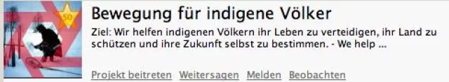 Bild: Endspurt beim Wettbewerb der sozialen Projekte - Für Survival International zählt jetzt jede Stimme