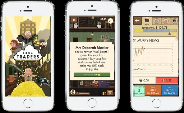 Bild: Neues Handyspiel 'Little Traders' – FinTech Börsenspaß mit Wissenseffekt - Launch mit Kinobesuch 'Big Short'