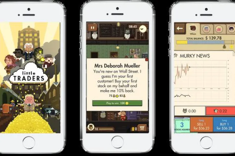 Bild: Neues Handyspiel 'Little Traders' – FinTech Börsenspaß mit Wissenseffekt - Launch mit Kinobesuch 'Big Short'