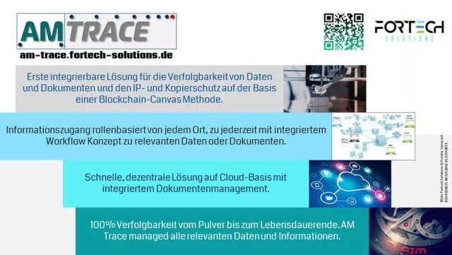 Bild: Neue Lösung für integrierte Bauteilverfolgbarkeit in der additiven Fertigung.