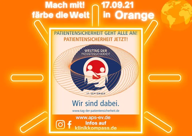 Bild: Damit das richtige Bein operiert wird! - Tag der Patientensicherheit 17.09.2021