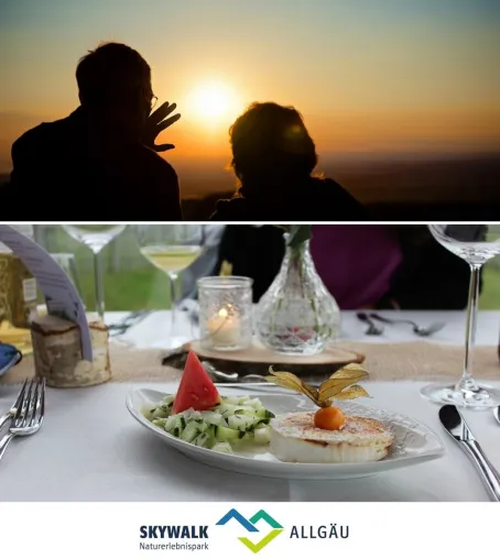 Bild: skywalk allgäu: Romantisches Candle-Light-Dinner am 16.07. und 23.09.2022