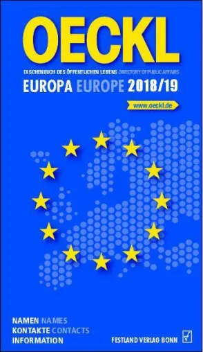 Neu: Das Standardwerk OECKL. Europa 2018/2019 mit allen EU-Kontakten Bild: Neu: Das Standardwerk OECKL. Europa 2018/2019 mit allen EU-Kontakten