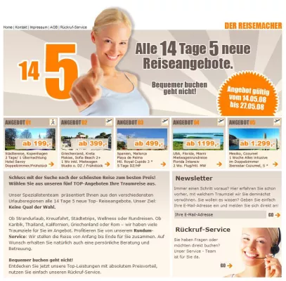 Bild: So einfach buchen wie nie - Reiseportal im Internet gestartet