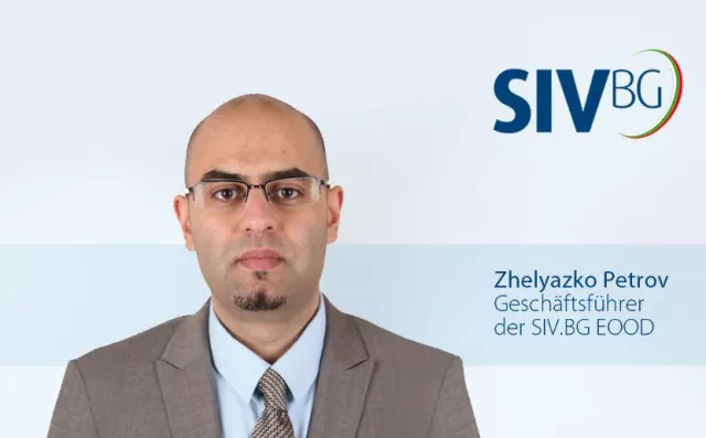 Zhelyazko Petrov verstärkt SIV.BG EOOD als zweiter Geschäftsführer Bild: Zhelyazko Petrov verstärkt SIV.BG EOOD als zweiter Geschäftsführer
