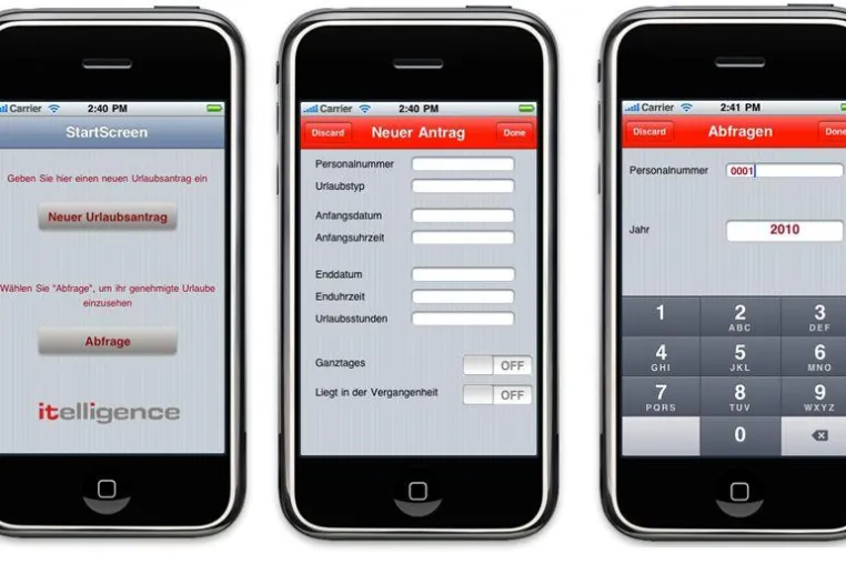 Bild: Mittelstand profitiert jetzt von „Mobile Connectivity“ durch itelligence: SAP auf dem iPhone