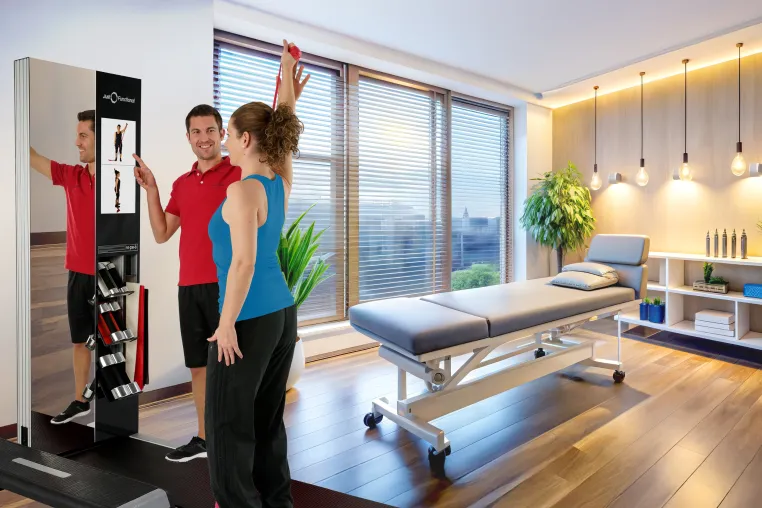 Bild: Die smarte Antwort auf Personal-, Platz- und Motivationsprobleme in der Physiotherapie heißt MoveOne