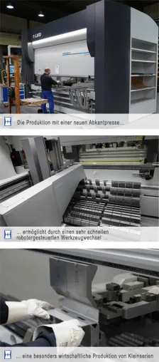 Bild: High-Tech-Fertigung von Edelstahlprofilen