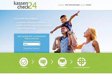 Kassencheck24.de – Das kostenlose und unabhängige Vergleichsportal für gesetzliche Krankenkassen Bild: Kassencheck24.de – Das kostenlose und unabhängige Vergleichsportal für gesetzliche Krankenkassen