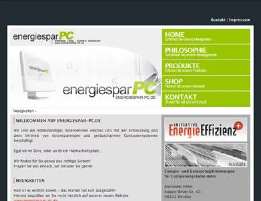 Bild: Energiespar & Silent PC von Energiespar-PC.de