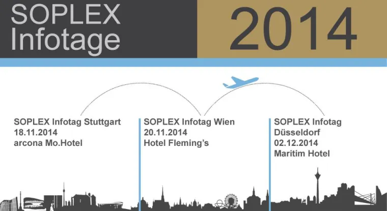 SOPLEX Infotage 2014 – Kredit- und Forderungsmanagement mit SAP® Bild: SOPLEX Infotage 2014 – Kredit- und Forderungsmanagement mit SAP®