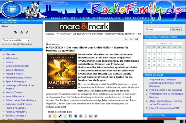 Familienportal RadioFamily.de ab sofort barrierefrei Bild: Familienportal RadioFamily.de ab sofort barrierefrei