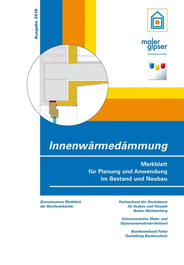 Merkblatt Innendämmung für Stuckateure, Gipser und Maler erschienen