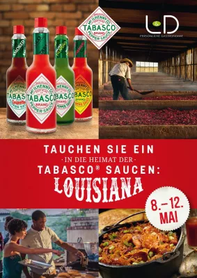 Bild: Würzig, scharf, legendär: L & D präsentiert pikante Südstaatengerichte mit TABASCO® Saucen
