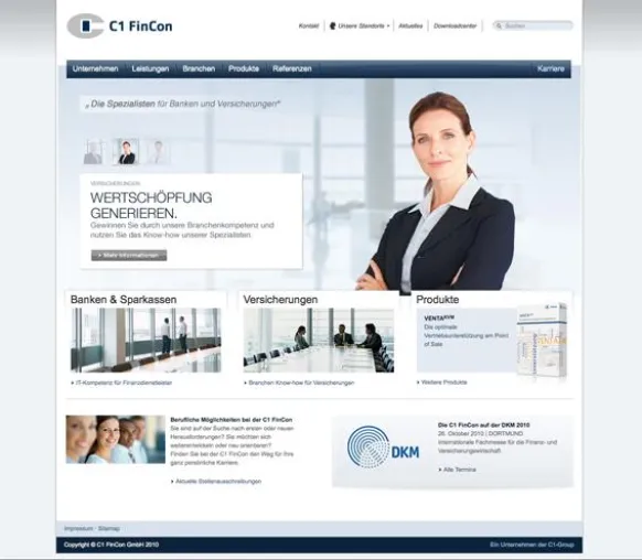 Bild: Neuer Internetauftritt: Relaunch von c1-fincon.de