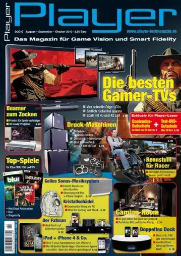 Neues Magazin für Gamer mit Großbild- und HiFi-Ansprüchen: Erstausgabe „Player“ erscheint Bild: Neues Magazin für Gamer mit Großbild- und HiFi-Ansprüchen: Erstausgabe „Player“ erscheint