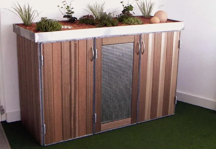 Bild: Dekorativer Versteck für Mülltonnen