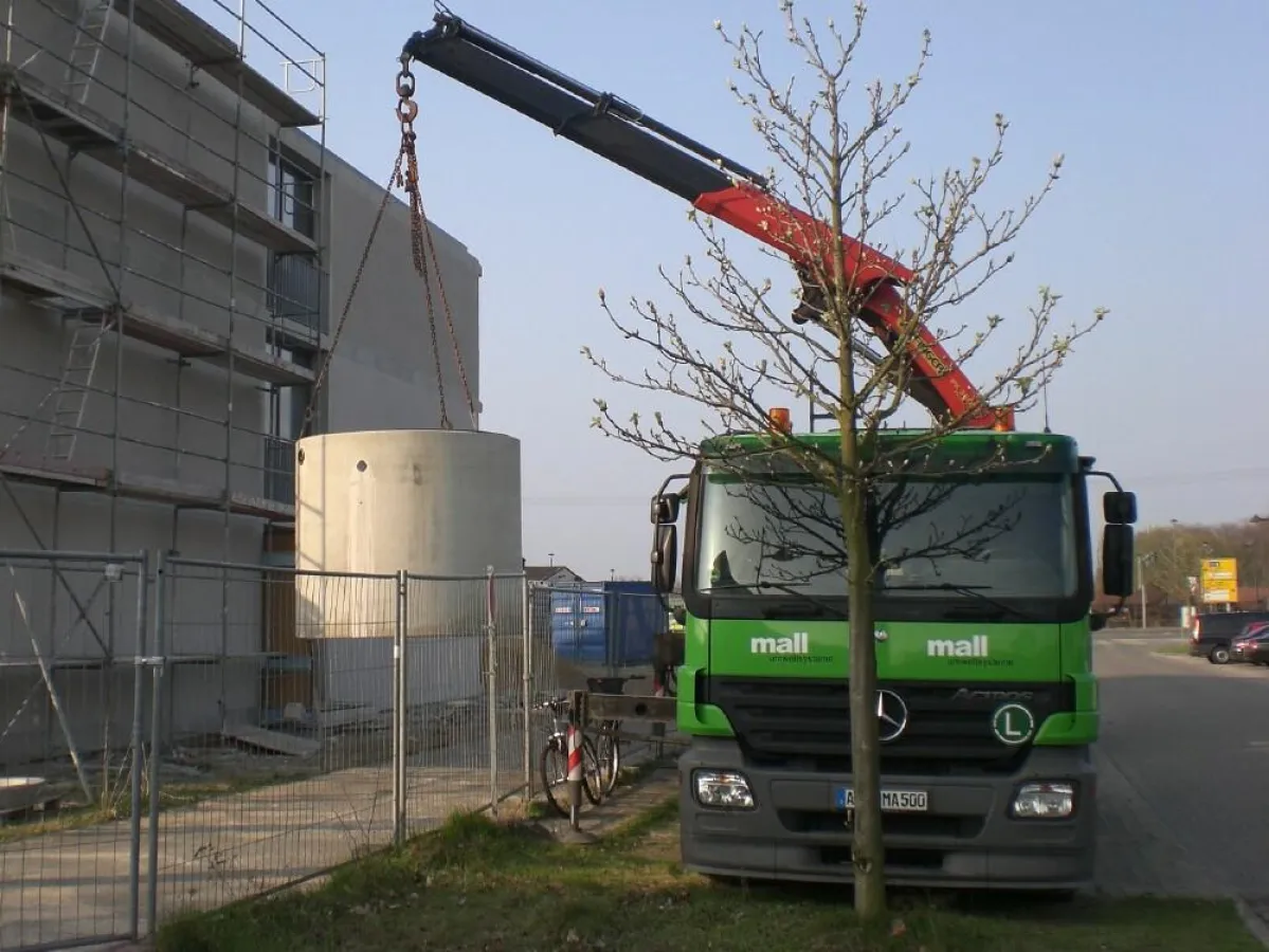 Das Wasser aus den Duschen der Studentenwohnungen wird aufbereitet und wieder verwendet. (Mall GmbH)