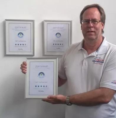 Bild: TREFF erhält zum dritten Mal in Folge das Zertifikat für exzellentes Teilnehmerfeedback.