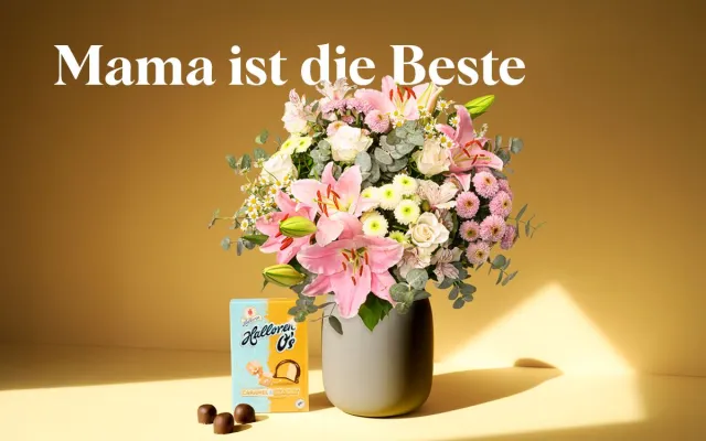 Bild: FloraPrima & Halloren: Blumige Grüße und süße Gewinnchancen zum Muttertag in Leipzig