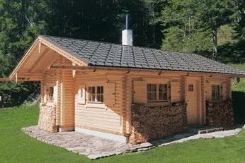 Perr Blockhaus in Bayern Bild: Perr Blockhaus in Bayern
