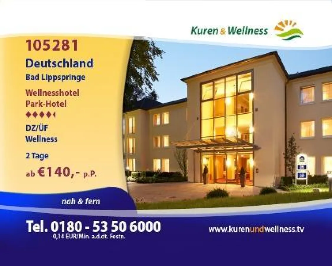 Kuren in Deutschland oder international - mit Kuren und Wellness TV ganz nah