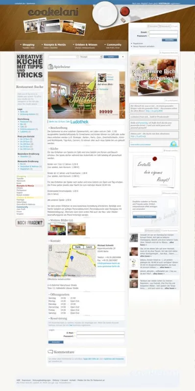 Ansicht Restaurantsuche