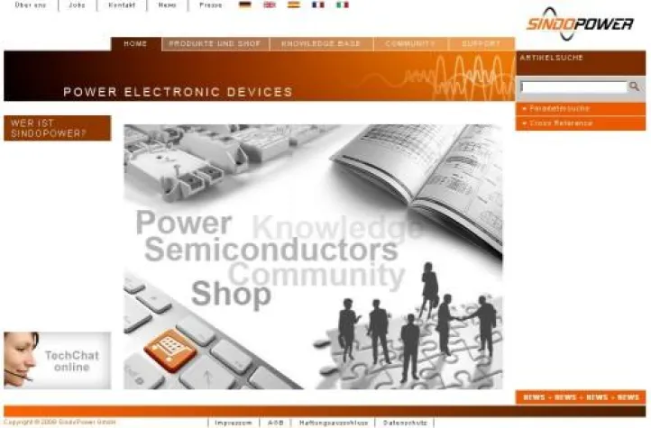 Bild: Neues Leistungselektronik eCommerce Portal