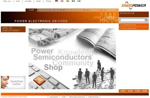 Bild: Neues Leistungselektronik eCommerce Portal