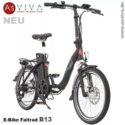 Bild: Neue E-Bike Falträder 20-Zoll AsVIVA B13 jetzt in drei Varianten erhältlich