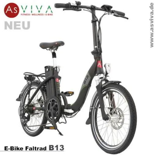 Neue E-Bike Falträder 20-Zoll AsVIVA B13 jetzt in drei Varianten erhältlich Bild: Neue E-Bike Falträder 20-Zoll AsVIVA B13 jetzt in drei Varianten erhältlich