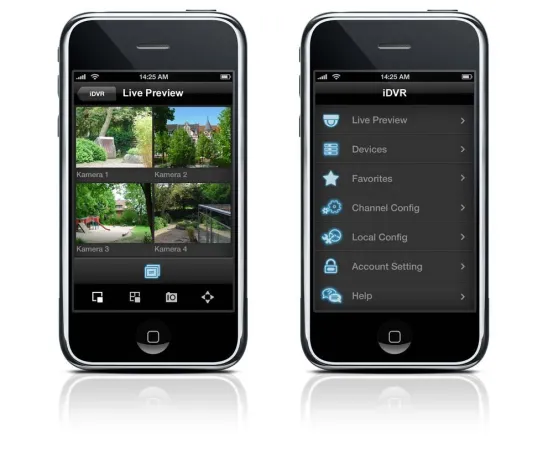 Bild: iPhone App von ABUS Security-Center: Professioneller Zugriff auf Videoüberwachungsrekorder