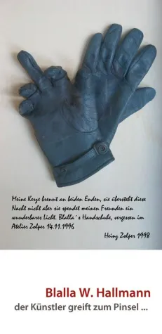 Bild: Blalla W. Hallmann „der Künstler greift zum Pinsel“
