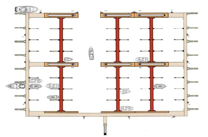 Bild: Boote platzsparend vertäuen