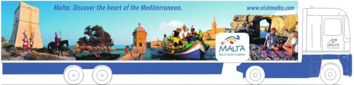 Der pan-europäische Truck dient als mobile Reiseagentur.