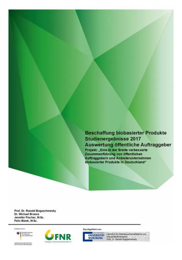 Titelbild Studie öffentliche Auftraggeber (Uni Würzburg)