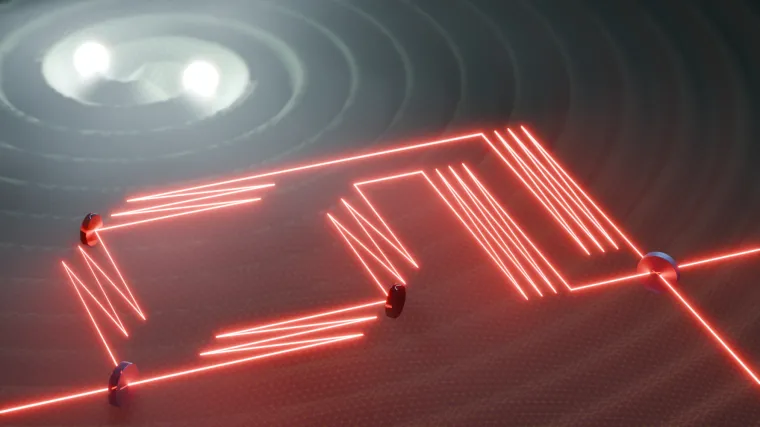 Bild: Laserlicht und die Quantennatur der Gravitation