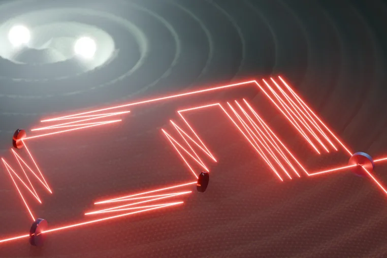 Bild: Laserlicht und die Quantennatur der Gravitation