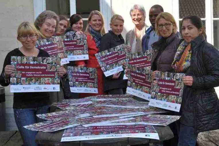 Symbol für das Engagement für Vielfalt, Toleranz und Demokratie Bild: Symbol für das Engagement für Vielfalt, Toleranz und Demokratie