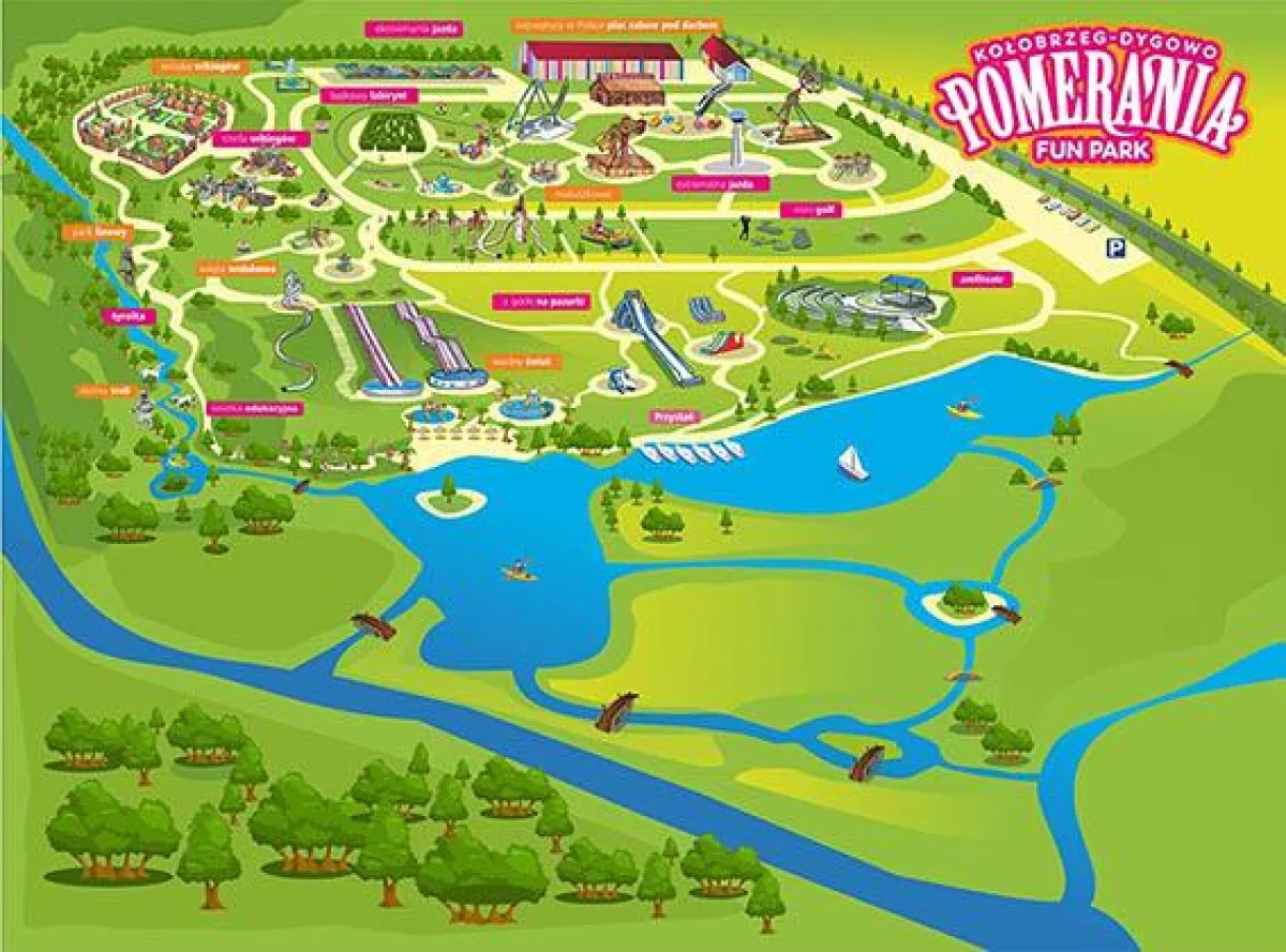 Plan des Pomerania Fun Parks