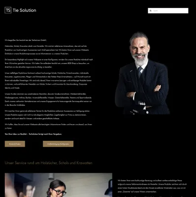 Bild: Tie Solution GmbH lanciert neue Image Seite mit integrierter ChatGPT - Schnittstelle