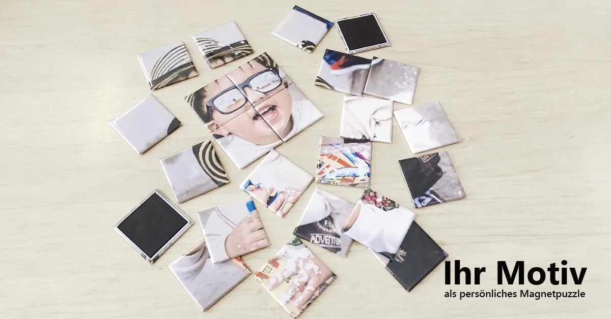 Buttonorder Magnetpuzzle mit Fotodruck