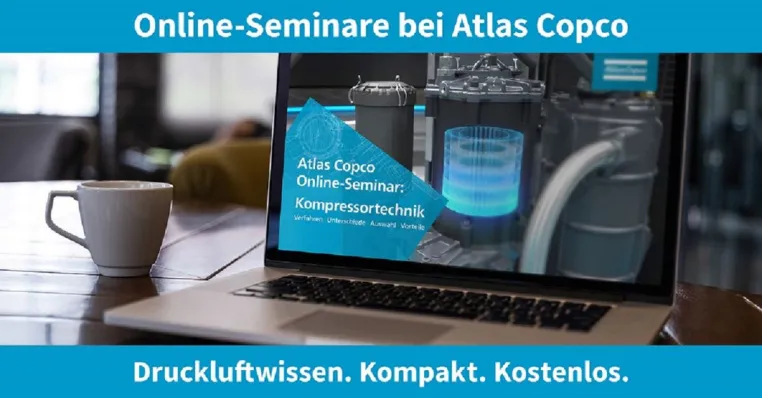 Atlas Copco stellt neue Druckluft-Webinare für 2022 vor Bild: Atlas Copco stellt neue Druckluft-Webinare für 2022 vor