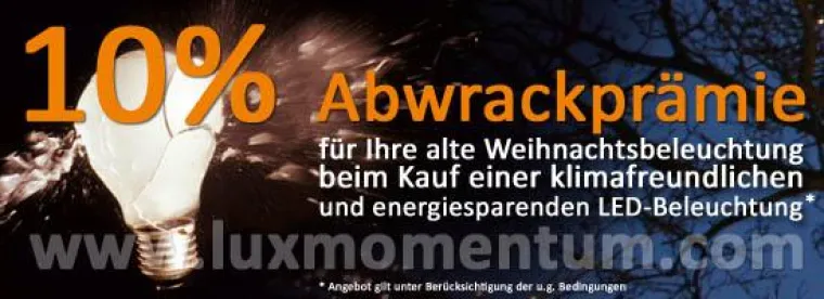 Bild: Abwrackprämie für alte Weihnachtsbeleuchtung