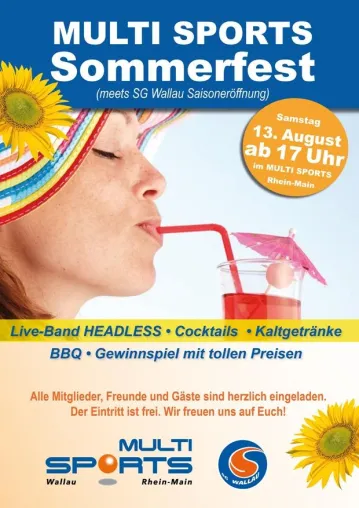 Bild: MULTI SPORTS Rhein-Main lädt zum Sommerfest