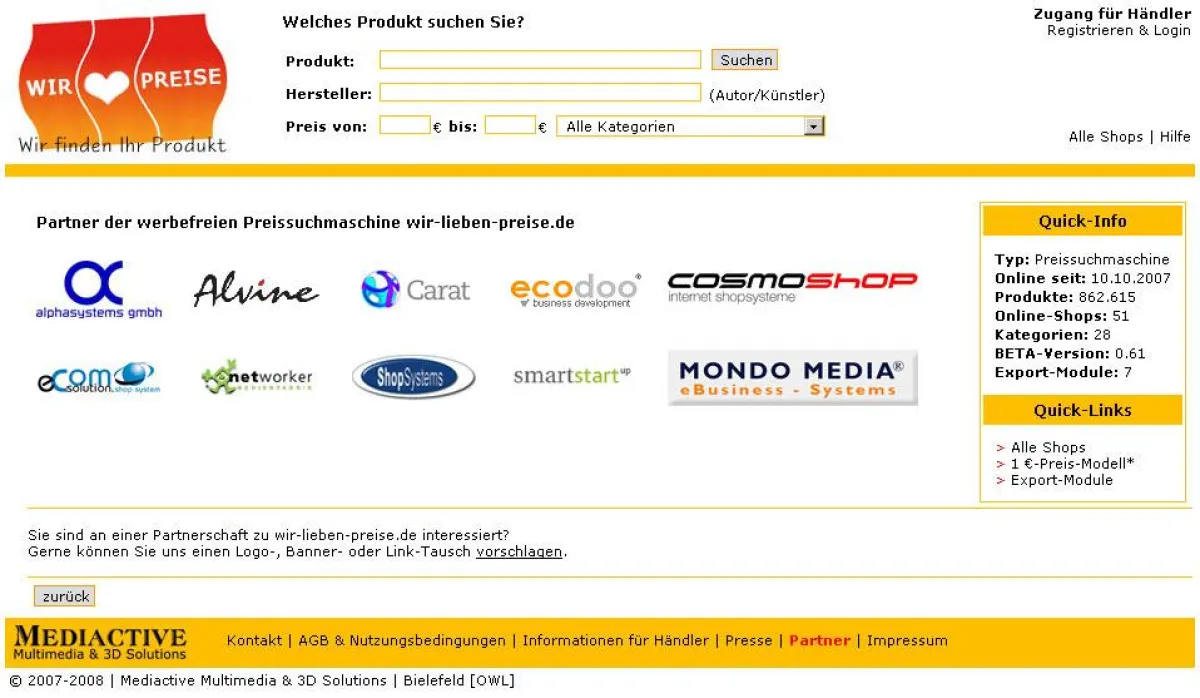 Partnerseite von wir-lieben-preise.de