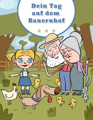 Bild: Ferien auf dem Bauernhof - Erstellt kostenlos euer eigenes Malbuch!
