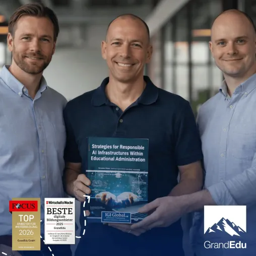 GrandEdu Research School veröffentlicht neues Fachbuch zur verantwortungsvollen KI-Nutzung Bild: GrandEdu Research School veröffentlicht neues Fachbuch zur verantwortungsvollen KI-Nutzung