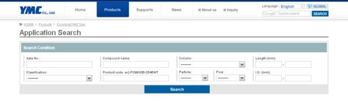 YMC Applikationsrecherche Online